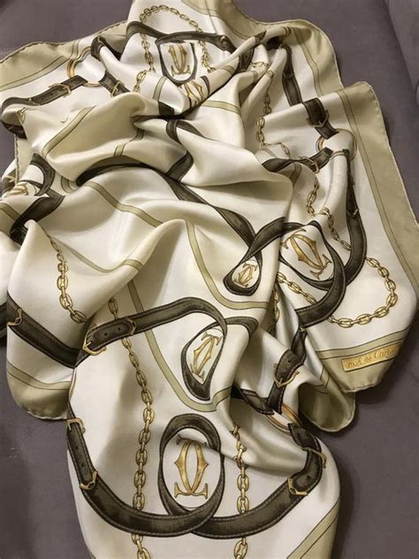 must de cartier scarf vintage